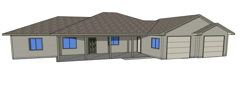 Bowman Main House Plans - Front View