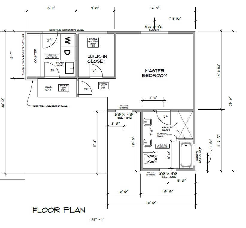 Master Bedroom Addtion Floorplan 2 